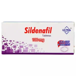 SILDENAFIL ULTRA, 100 mg, Tabletas c/4, No requiere receta