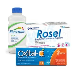 PAQT Antigripal (Vitamina C + Electrolitos + Antigripal) $130.00 PZA
