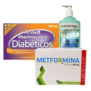 PAQT Diabetex (Crema + Vitaminas + Metformina) $244.99 PZA