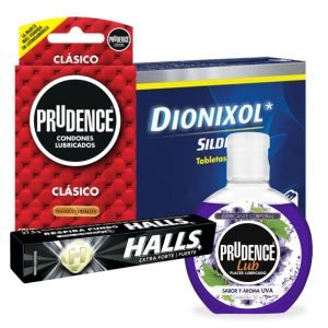 PAQT Enfiestes (Lubricante + Condones + Sildenafil + halls) $155.31 PZA