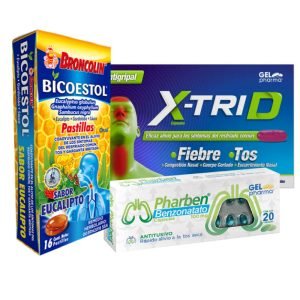 PAQ Tos (Antigripal + benzonatato + pastillas broncolin) $140.00 PZA