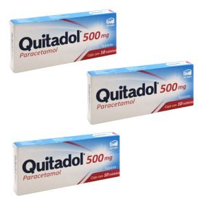 Quitadol paracetamol 500 mg c/10 tab (3 x $25) $25.00 PZA